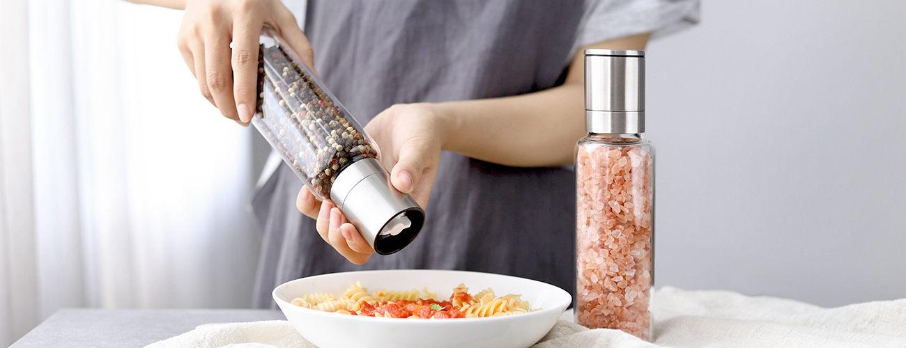 Premium Cylinder Salt & Pepper Grinder Set